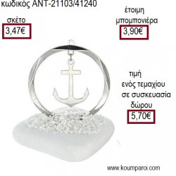 ΑΓΚΥΡΑ ΜΕΣΑ ΣΕ ΚΥΚΛΟ ΕΠΑΡΓΥΡΑ ΠΑΝΩ ΣΕ ΒΟΤΣΑΛΟ για μπομπονιέρες - γούρια ΑΝΤ-21103/41240 3.47€!!! ΑΓΚΥΡΑ ΜΕΣΑ ΣΕ ΚΥΚΛΟ ΕΠΑΡΓΥΡΑ ΠΑΝΩ ΣΕ ΒΟΤΣΑΛΟ για μπομπονιέρες - γούρια ΑΝΤ-21103/41240 3.47€!!!