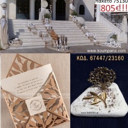 ΠΑΚΕΤΟ ΓΑΜΟΥ (300  μπομπονιέρες με βότσαλο,140 προσκλητήρια και στολισμό εκκλησίας) Νο 75130 ΠΑΚΕΤΟ ΓΑΜΟΥ (300  μπομπονιέρες με βότσαλο,140 προσκλητήρια και στολισμό εκκλησίας) Νο 75130